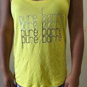 Yellow Pure Barre tank